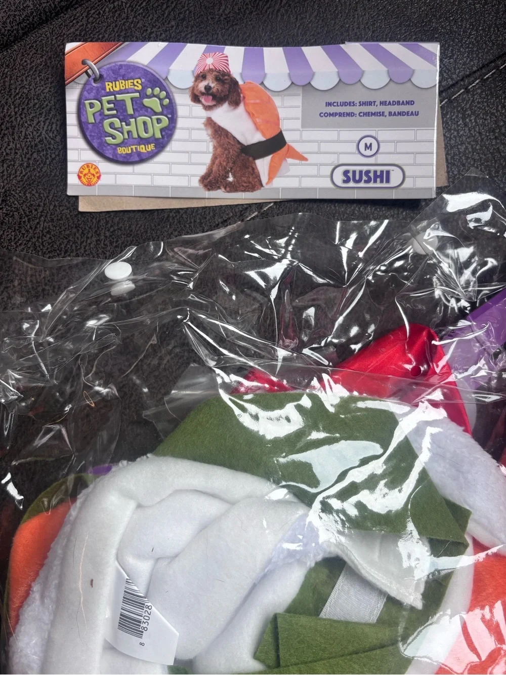 Dog Orange Plush Sushi/Fish Halloween Costume